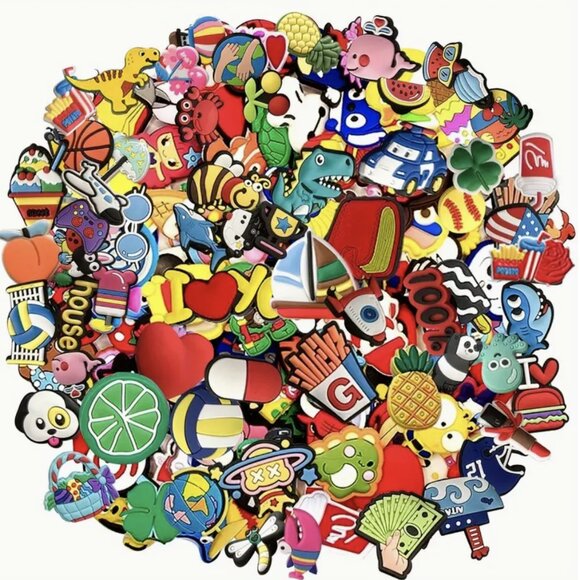 Shoe Charms, 30  Random Different Shape Charms For Shoes Wristband Decoration - Picture 2 of 5